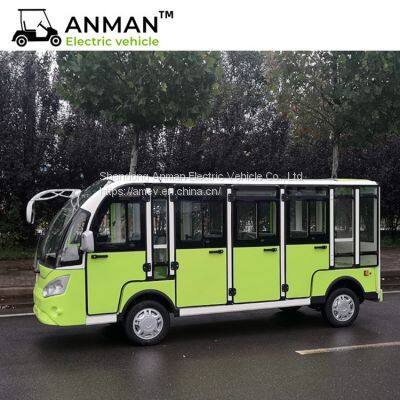 11 seat electric sightseeing car with cargo frame