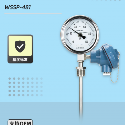 Thermal resistance remote transmission two-pin thermometer transmission Bimetal Thermometer