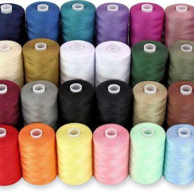 Wholesale Industrial 100% Spun Polyester Sewing Thread 40/2 5000yds Sewing Machine Thread