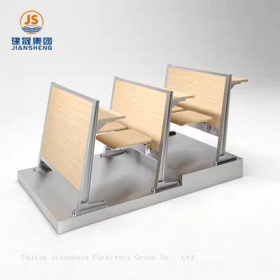 JS Group Foldable Plywood Steel School Chairs Lecture Auditorium University Classroom Versatile Student Desk Chair