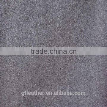 genuine finished cow suede leather for shoes