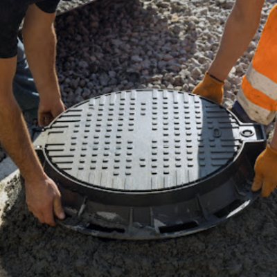 Circular Ductile Iron Manhole Cover with 25T Load Capacity for Road Drainage