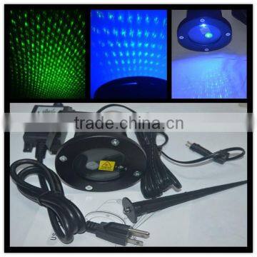 Garden Tree and Wall Decoration Outdoor Laser Spot Lights for Holiday Lighting (Green and Blue Leds))