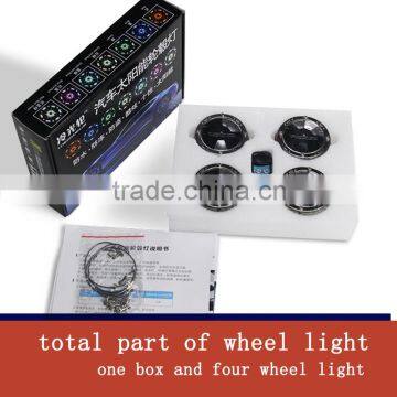 Car Styling!4pcs Solar Energy Power LED Car Wheel Led Solar Powered Shinning Wheels Hub Light Waterproof photo-5