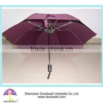 2 fold umbrella for advertising, cheap gift umbrella