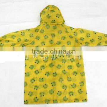 Waterproof Frog Printed Long Raincoats For Kids