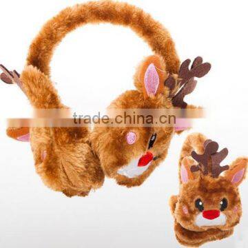 Plush christmas Earmuff/plush earmuff for kids