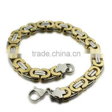 TWO TONE stainless steel bracelets for sale