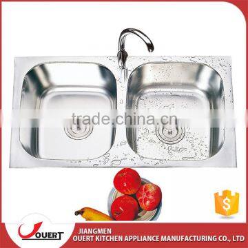 Competitive price double bowl industrial used commercial stainless steel sinks                        
                                                Quality Choice