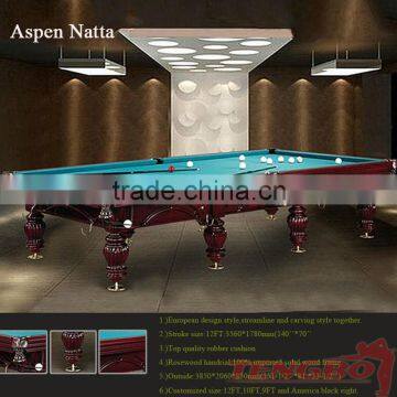 TBUK028 Aspen Natta carving full size snooker table for sale