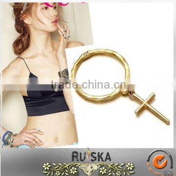 All Match Simple Design Cross Ring