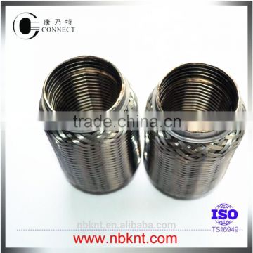 Exhaust flex pipe joints with SS304 interlock