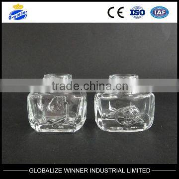 11ml Polygon clear glass bottle