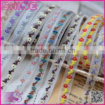 Customized pastoralism fancy flowers DIY decoration embroidery lace roll