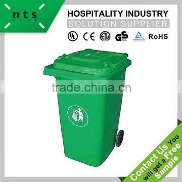 outdoor green fire-resistant dustbin