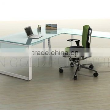 High Quality L Shape Elegant Modern White Office Desk (SZ-OD171)