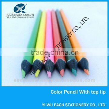 Jumbo color black wooden triangular pencil