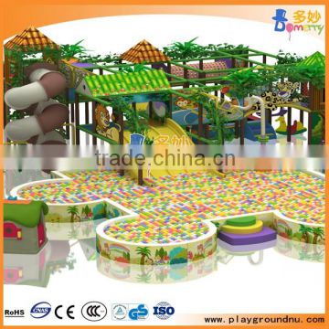 Factory supply jungle theme indoor playground indoor play land with big ball pool