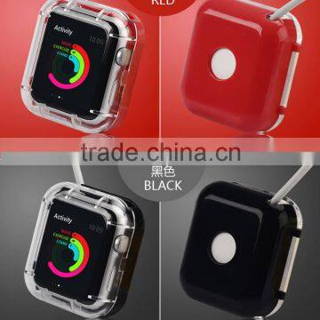 Clear Cover Case Protecter PC Charging Protecter film for Apple Watch For iwatch 38mm 42mm MT-4328