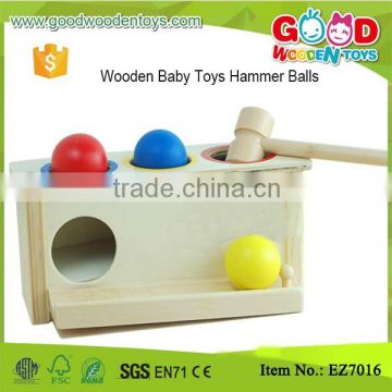 Kindergarten Natural First Learning Toy Wooden Pounding Bench for Boys