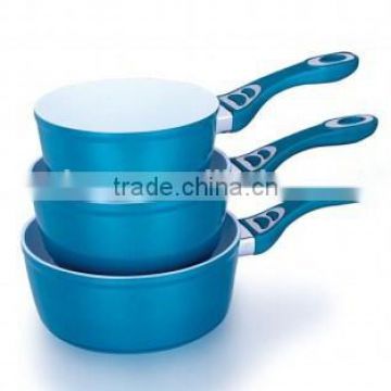 3PC FORGED ALUMINUM SAUCE PAN SET