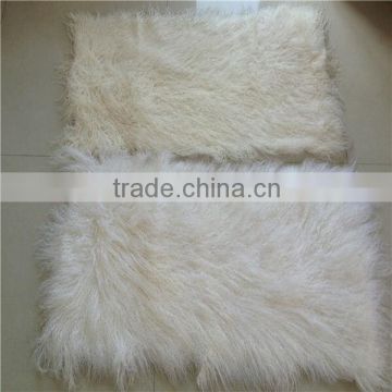 White Color Tibetan Lamb Fur Plate Tibet decoration Carpet