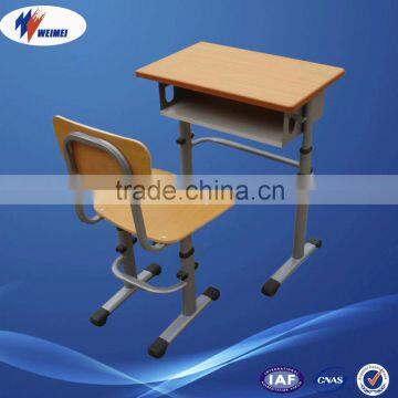 economic modern standard school desk and chair price for single