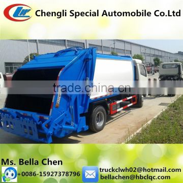 LHD,RHD DONGFENG compressed garbage truck 6-7CBM for sale