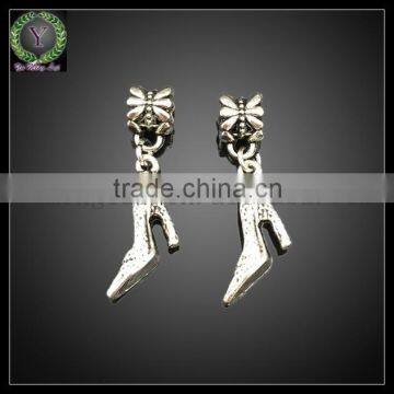 Wholesale Sliver Women Charm Pendant Necklace Chain Jewelry Sexy Cute Zinc Alloy High Heel Boots