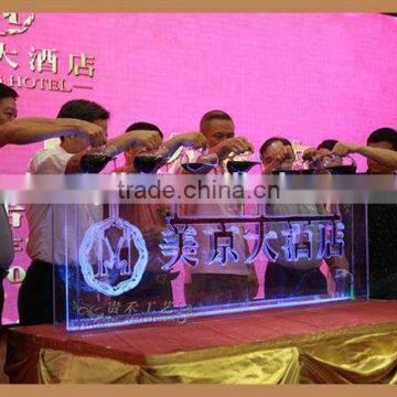 GH-IS012 Clear Acrylic Led Logo Sign Display Edge Lit Acrylic Signs photo-3