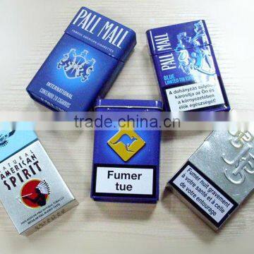 Cigarette Tin Boxes, made of Food Grade Tinplate and CMYK Printing