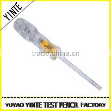 China Factory Two ways use testing screwdriver with Acrylic crystal hanle and 6150 CR-V tool rod