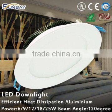 Ra80 IP40 led recessed ceiling light 3 4 5 6 8 inch SMD 15w cob led downlight