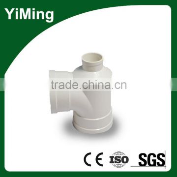 YiMing pvc bottle type tee of pvc pipe fittings on alibaba