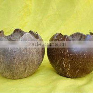 Coconut Shell Bowl for Candles Holder