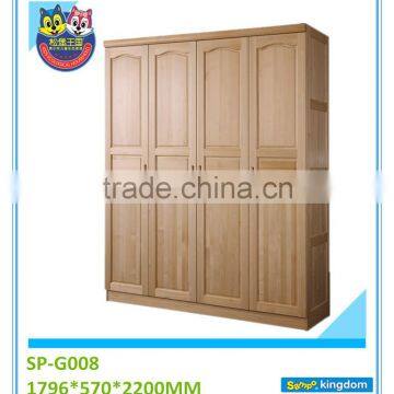 New Design 4 Door Solid Wood Wardrobe,Kids Wood Cabinet