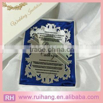 extravagant Mirror Acrylic laser Wedding Invitation for Invitation Wedding Gifts