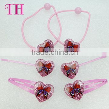 2016 hot style fashion pink butterfly diy asian hair accessories for girls