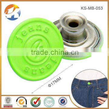 Fancy Visibility Shiny Green Custom Designer Metal Button