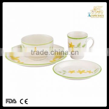 16pcs stoneware hand-printed dinner set new design