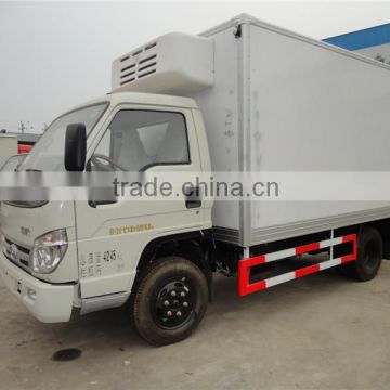 China facotry new design small foton refrigerated truck unindependent refrigerated unit