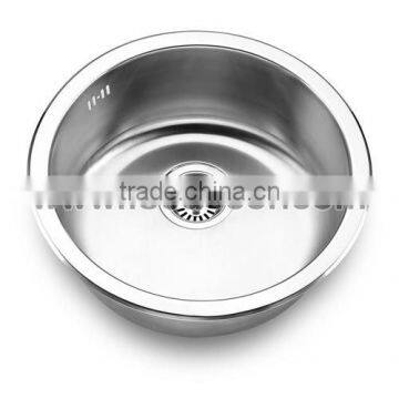 Single column bowl kitchen sink