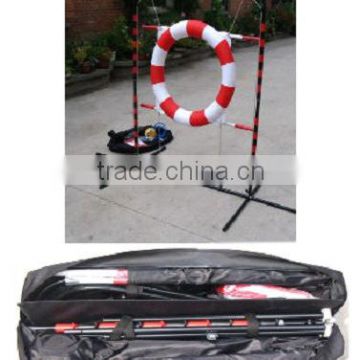 Foldable Dog Agility Tire Jump with a carry bag