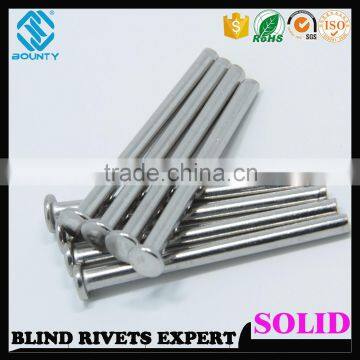 FLAT HEAD STAINLESS STEEL SOLID RIVETS