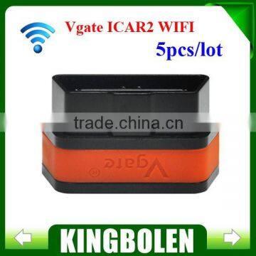 100% Original Vgate WiFi iCar 2 OBDII ELM327 iCar2 wifi vgate OBD diagnostic tool for IOS iPhone iPad Android PC