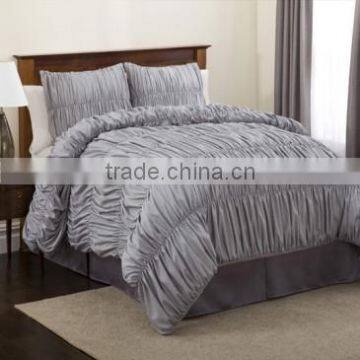 Stripes grey artwork comforter set