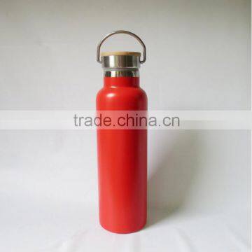 500ml Stainless Steel Water Bottle with Bamboo Cap