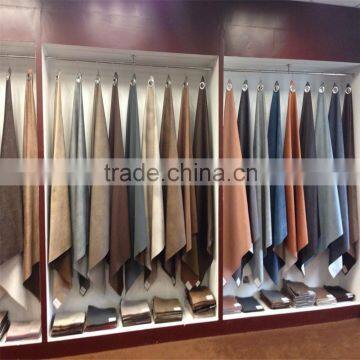 100% Polyester Sound Indian Printed Bronzed Embossed Bonded Suede Fabrics for Upholstery photo-5