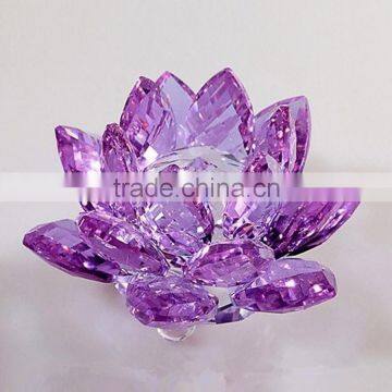 beauty unique elegant good material k9 crystal lotus