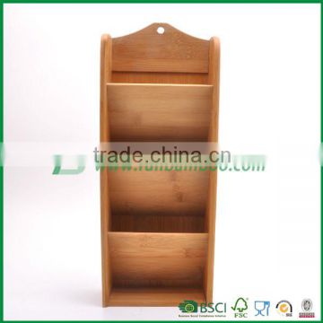 FUBOO100% natural bamboo wall amount accessory storage rack